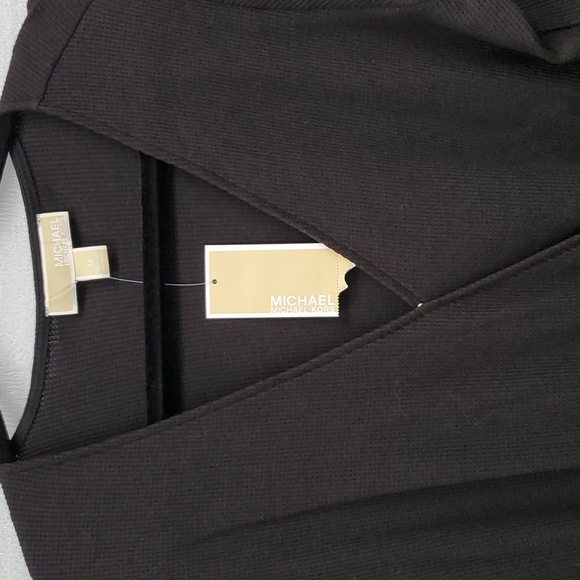 NWT Michael Kors Faux Wrap Romper Black Thermal M - Picture 4 of 14